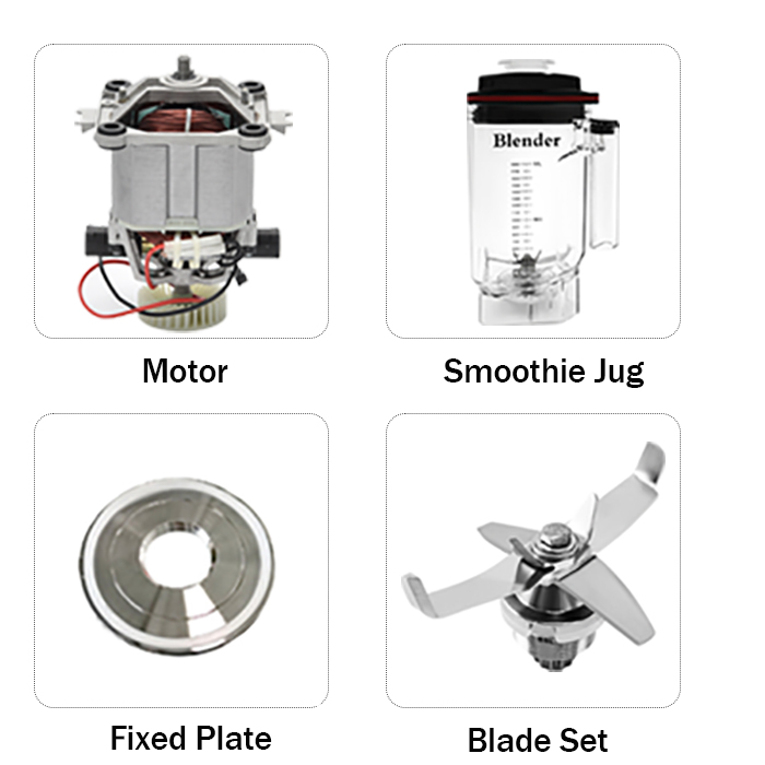 Heavy Equipment Mixer - เครื่องปั่นอเนกประสงค์กำลังสูง 1.8 ลิตร สำหรับครัวเชิงพาณิชย์ สีขาว ทนทาน