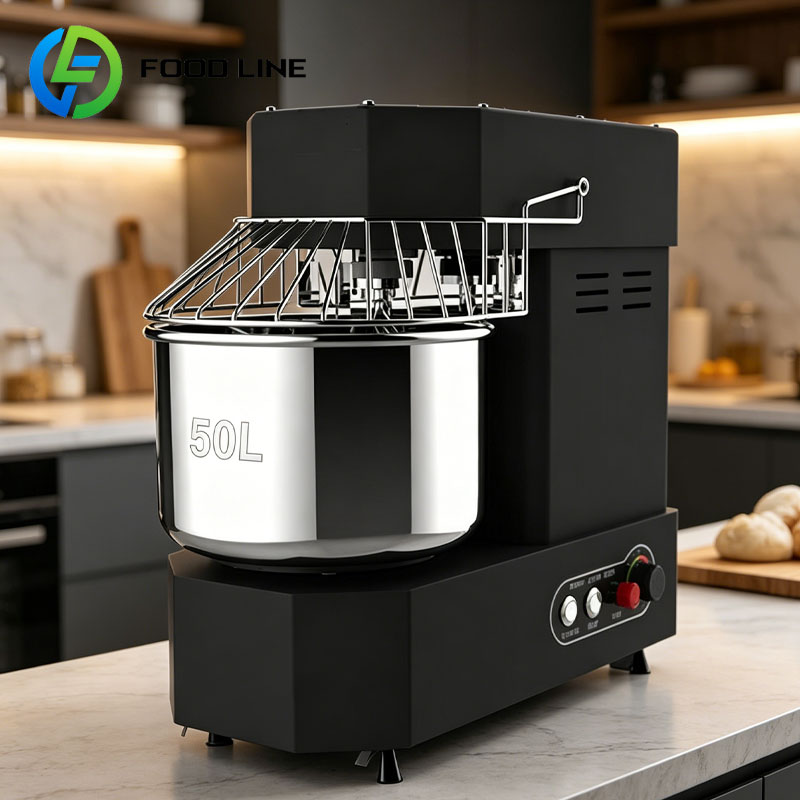 Heavy Equipment Mixer - เครื่องผสมแป้งแบบเกลียวอุตสาหกรรมขนาด 50 ลิตร สแตนเลส สำหรับงานหนัก อุปกรณ์เบเกอรี่