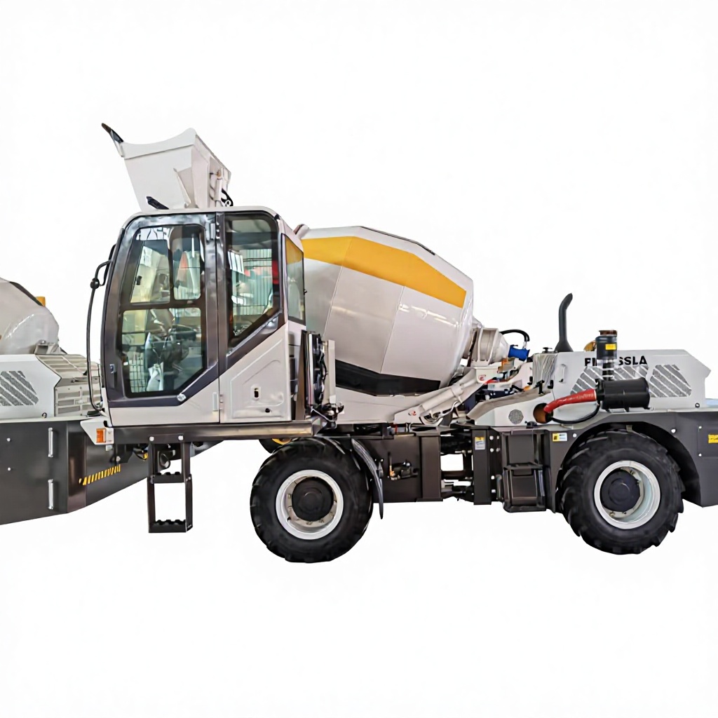 Heavy Equipment Mixer - รถผสมคอนกรีตแบบโหลดเองขนาด 2.6 ลูกบาศก์เมตร อุปกรณ์ก่อสร้างประสิทธิภาพสูงสำหรับงานหนัก