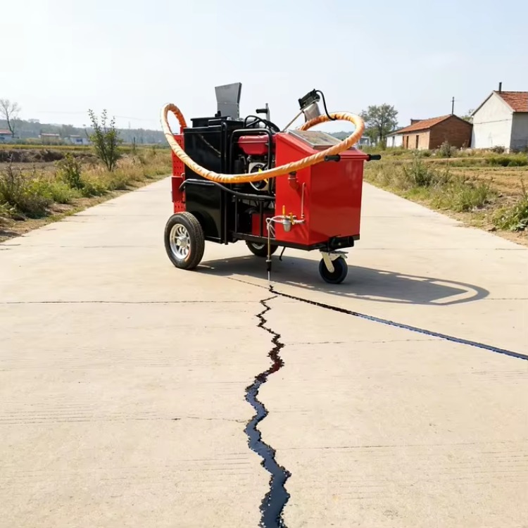 Road Crack Sealing Machine - เครื่องซ่อมรอยร้าวบนถนน เครื่องอัดแอสฟัลต์ ซ่อมแซมพื้นผิวถนน 75 ลิตร แบบเข็นมือ