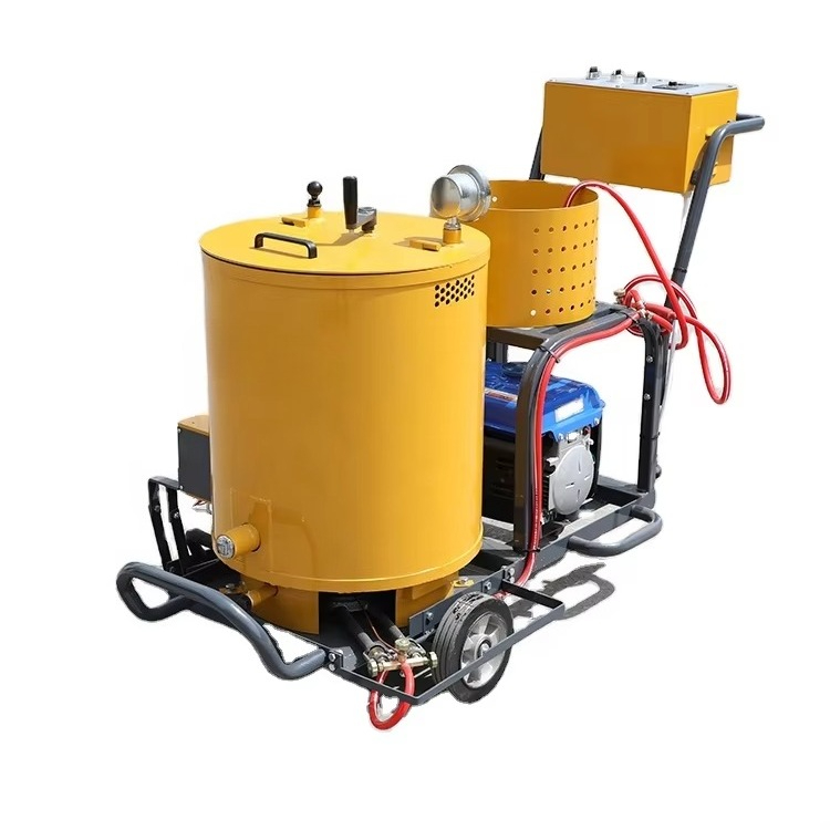 Road Crack Sealing Machine - เครื่องอัดยาแนวแอสฟัลต์สำหรับถนน ชุดซ่อมรอยร้าวพื้นผิวถนน บำรุงรักษาทางรถวิ่ง ระบบทำความร้อนคู่ 115 ลิตร