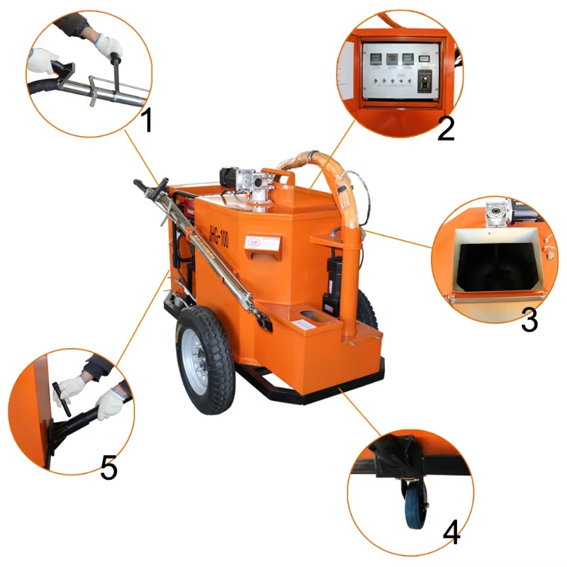 เครื่องซ่อมรอยรั่วแบบติดตั้งรว - Road Crack Sealing Machine บทวิจารณ์และราคา